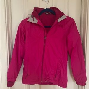 The North Face Girls Hooded Rain Jacket & Fleece